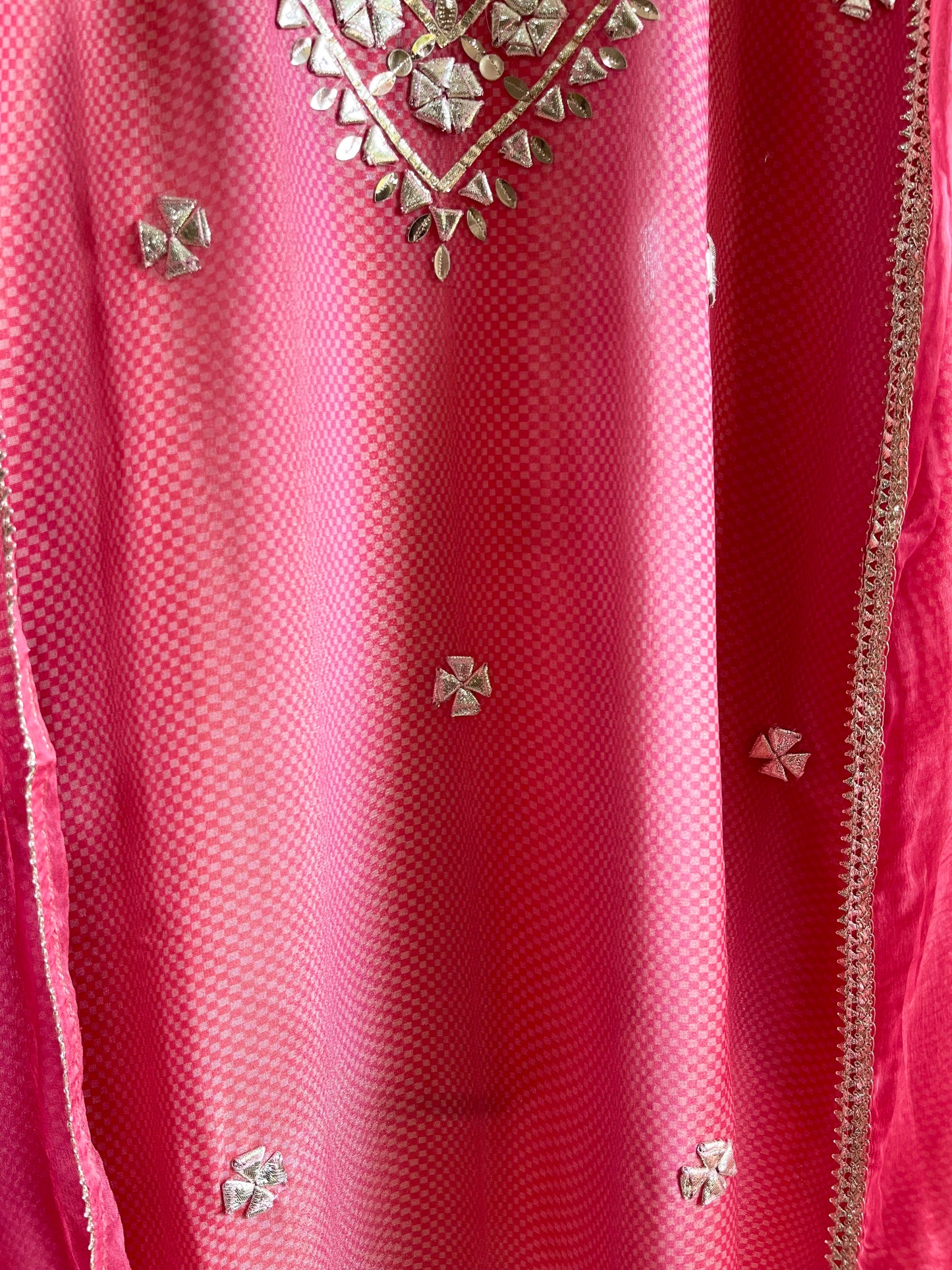 Gotta patti Tissue organza silk suit