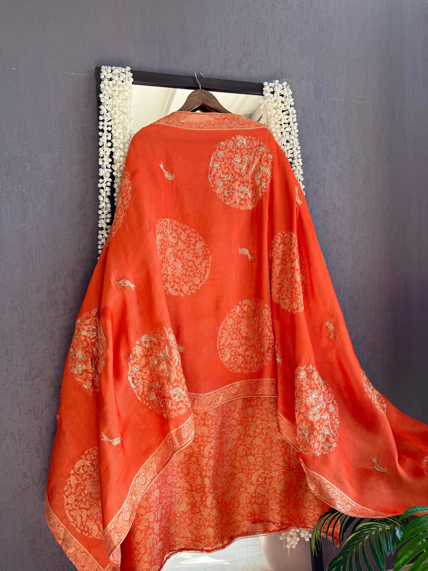 Resham Brocade Benarsi birds suit