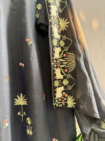 Luxurious Mul chanderi pichwai suit