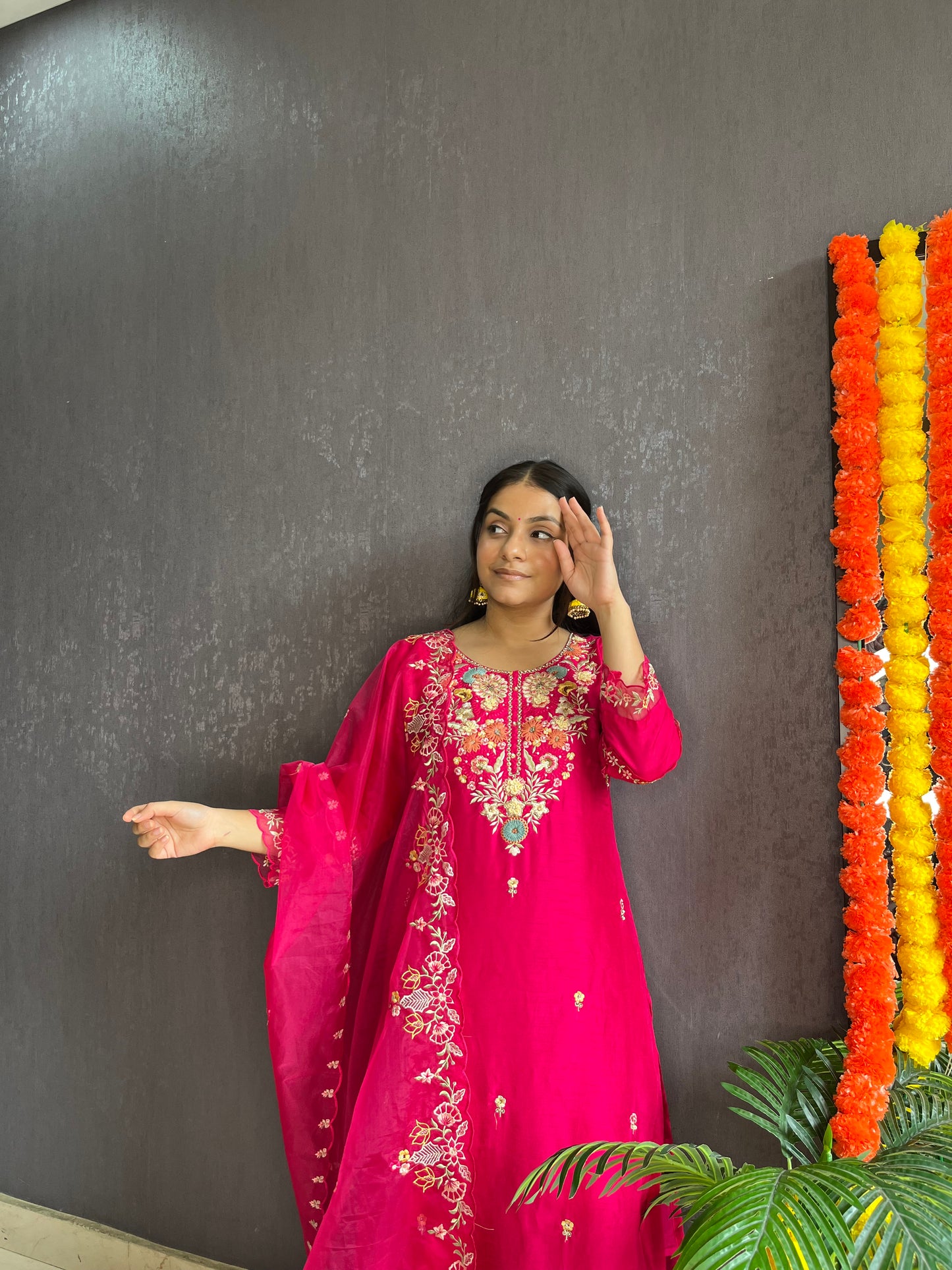 French knot silk Handwork suit set