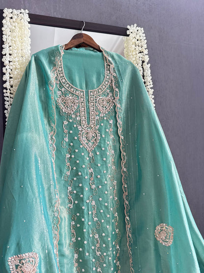 Luxurious hearts handwork suit
