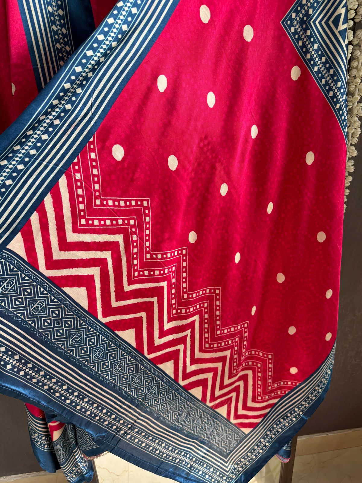 Modal silk mirror work suits