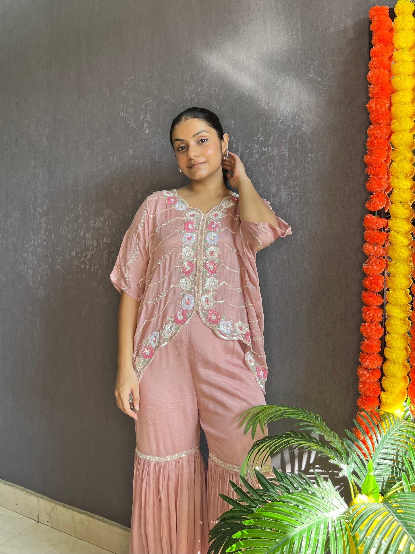 Sharara Cape set