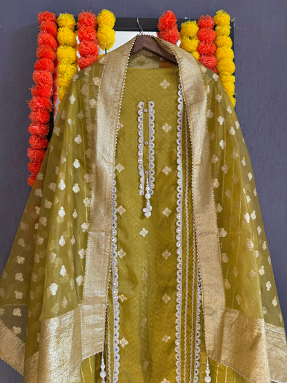 Mirror Benarsi Tissue silk suit