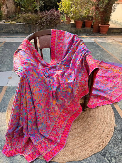 Kashmiri Jamawar Linen saree