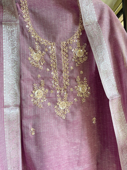 Benarsi kota handwork suit