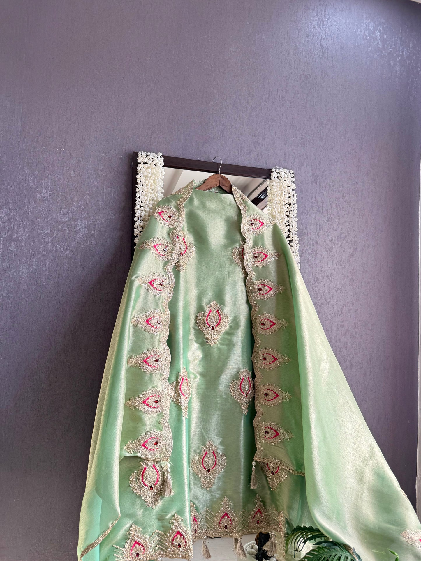 Luxurious bejewelled suit