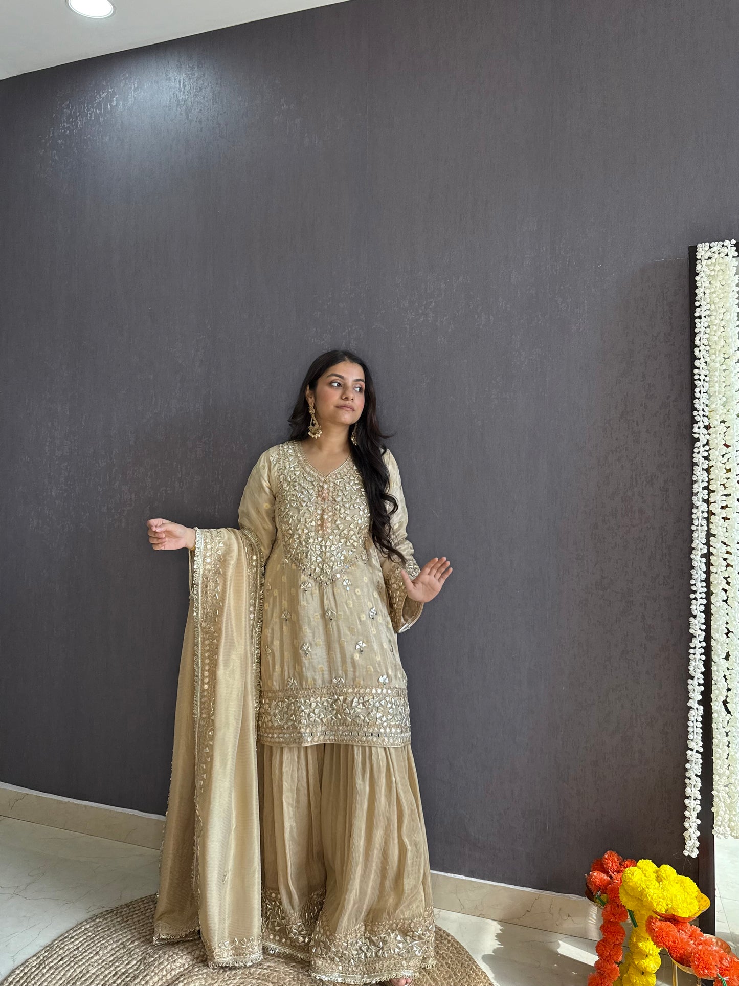 Luxurious gotapatti sharara set