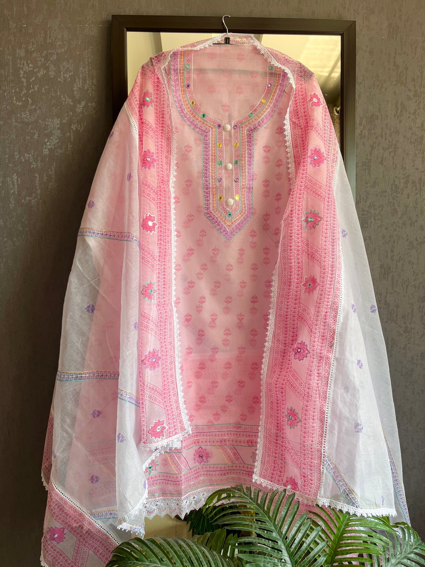Kota doria aari work suits