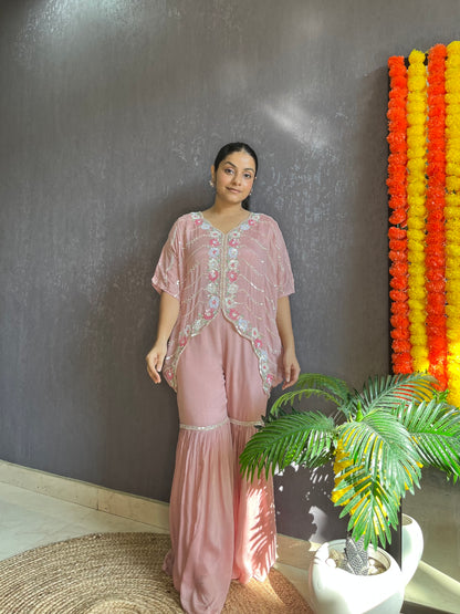 Sharara Cape set