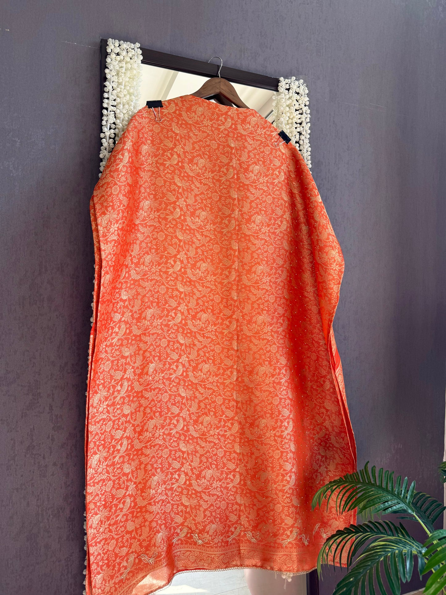 Resham Brocade Benarsi birds suit