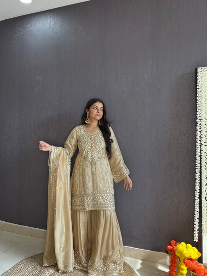 Luxurious gotapatti sharara set
