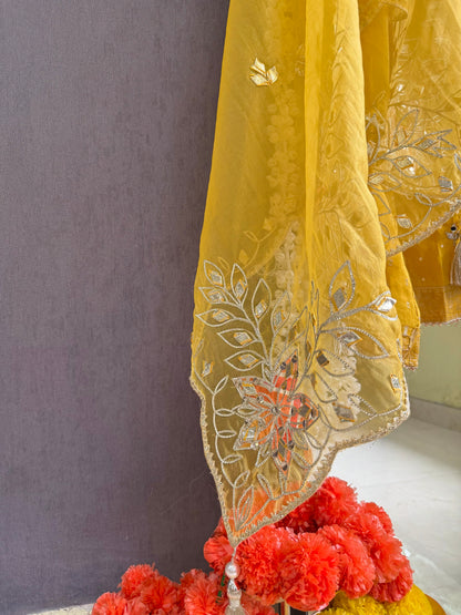 Premium Gotapatti Benarsi Tissue silk suit