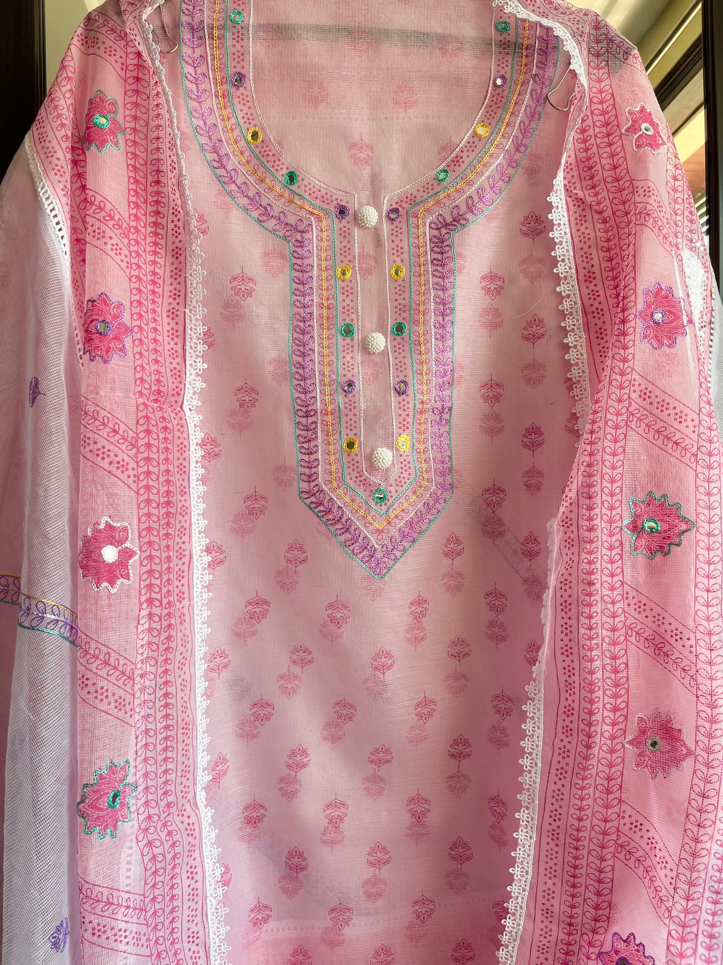 Kota doria aari work suits
