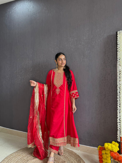 Aline Aari work suit set