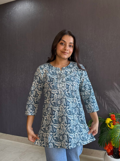 Paisley Printed short kurtas