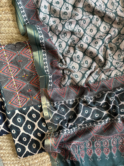 Pure cotton ajrakh suits