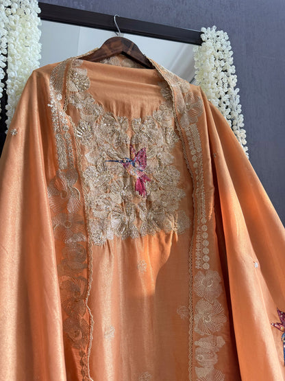 Luxurious birds handwork birds suit
