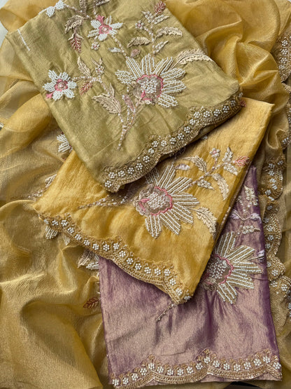 Premium Crush Tissue handwork suit