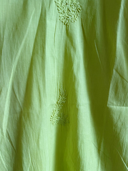 Mulmul cotton chikankari kurta