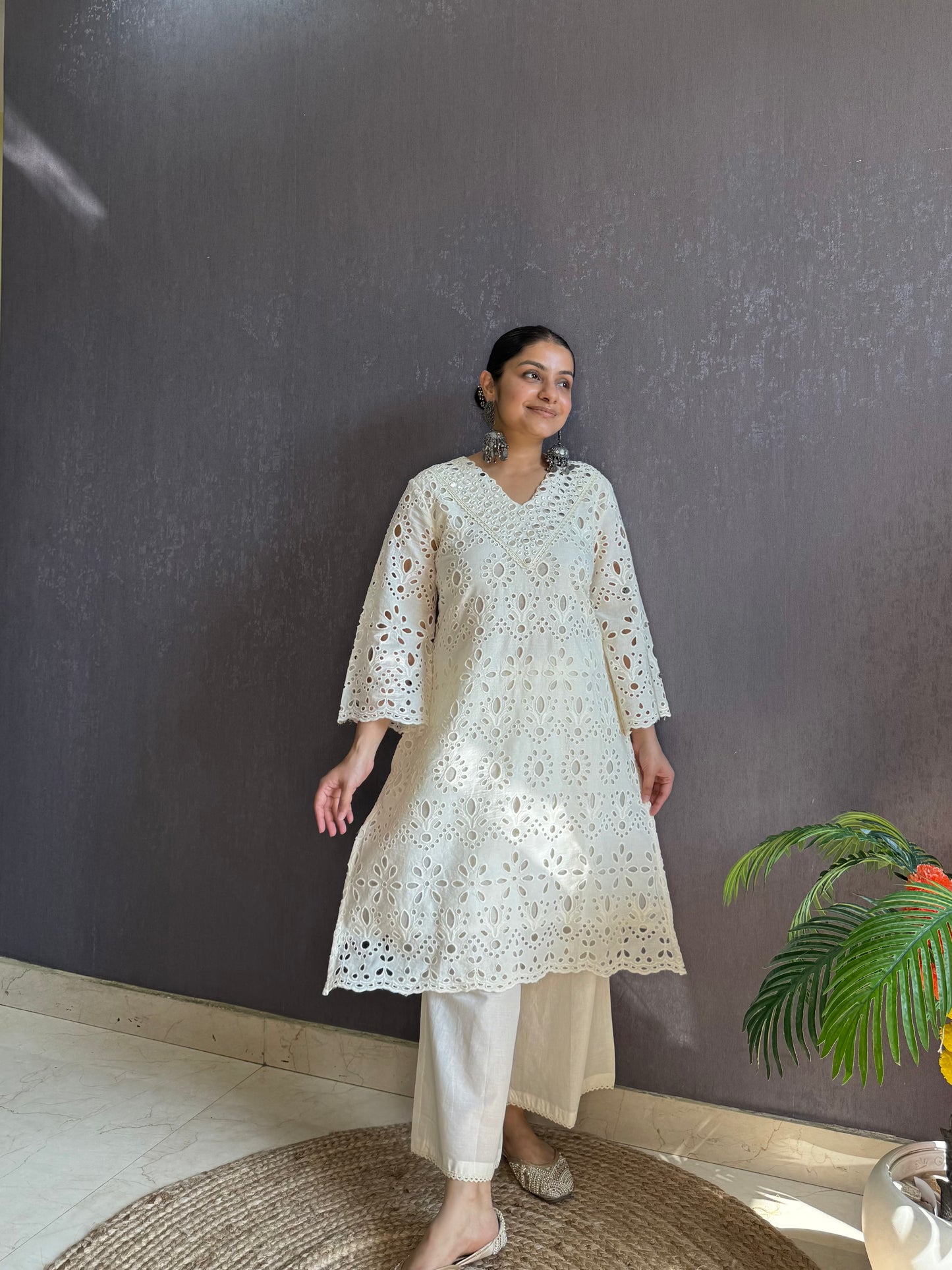 Schiffili floral cotton Coord set