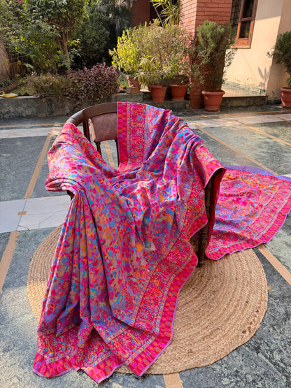 Kashmiri Jamawar Linen saree