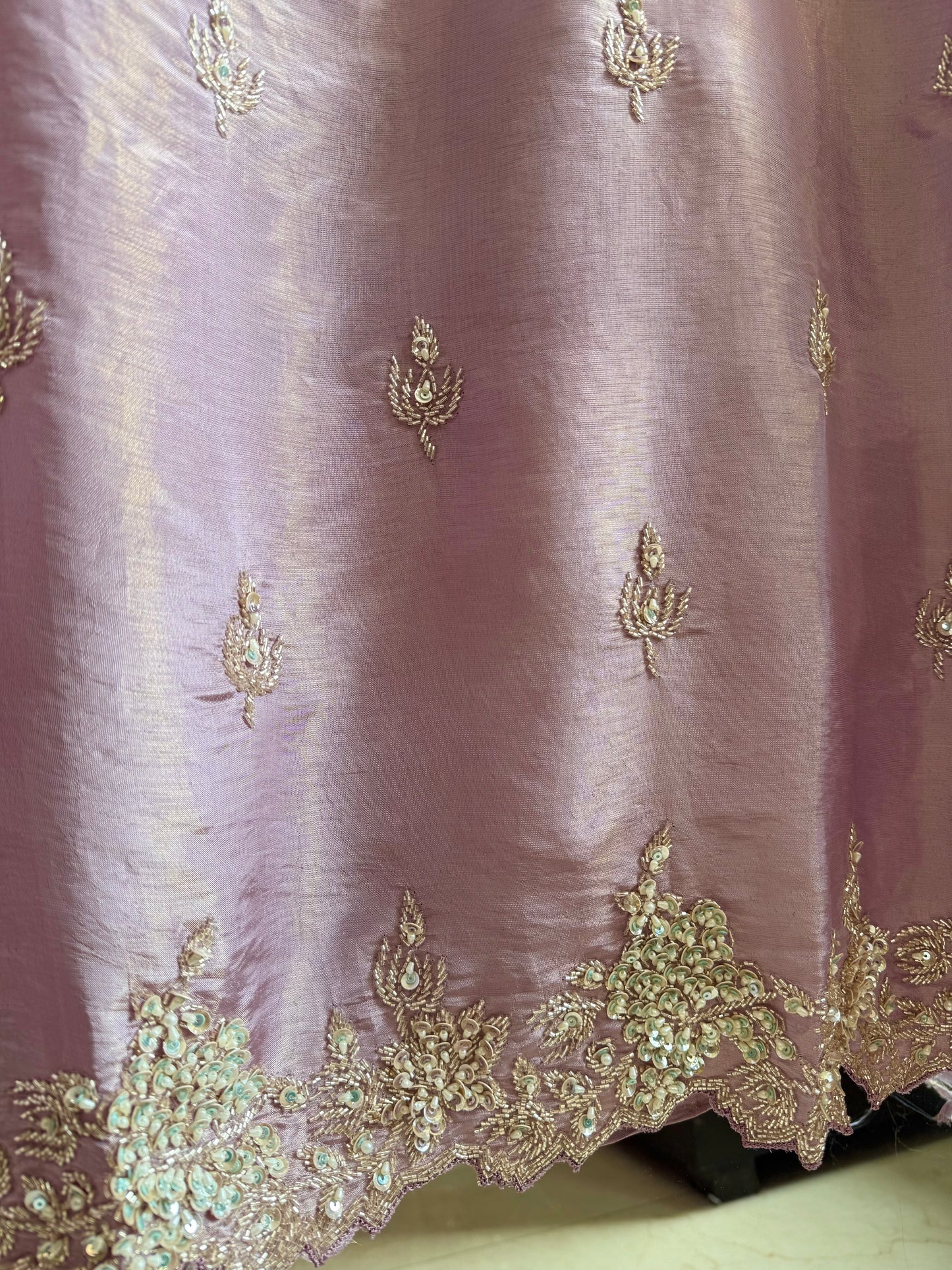 Luxurious peacock suit