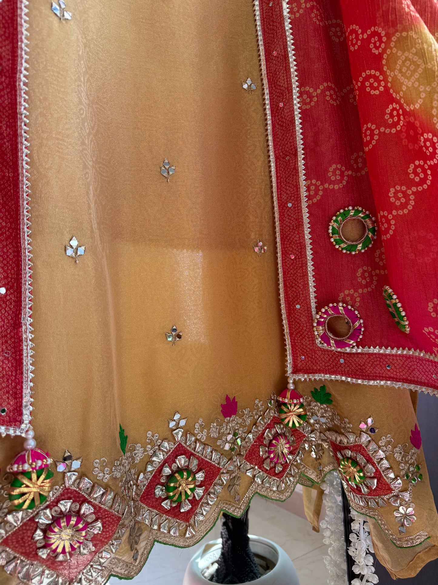 Luxurious Gotapatti Bangles suit