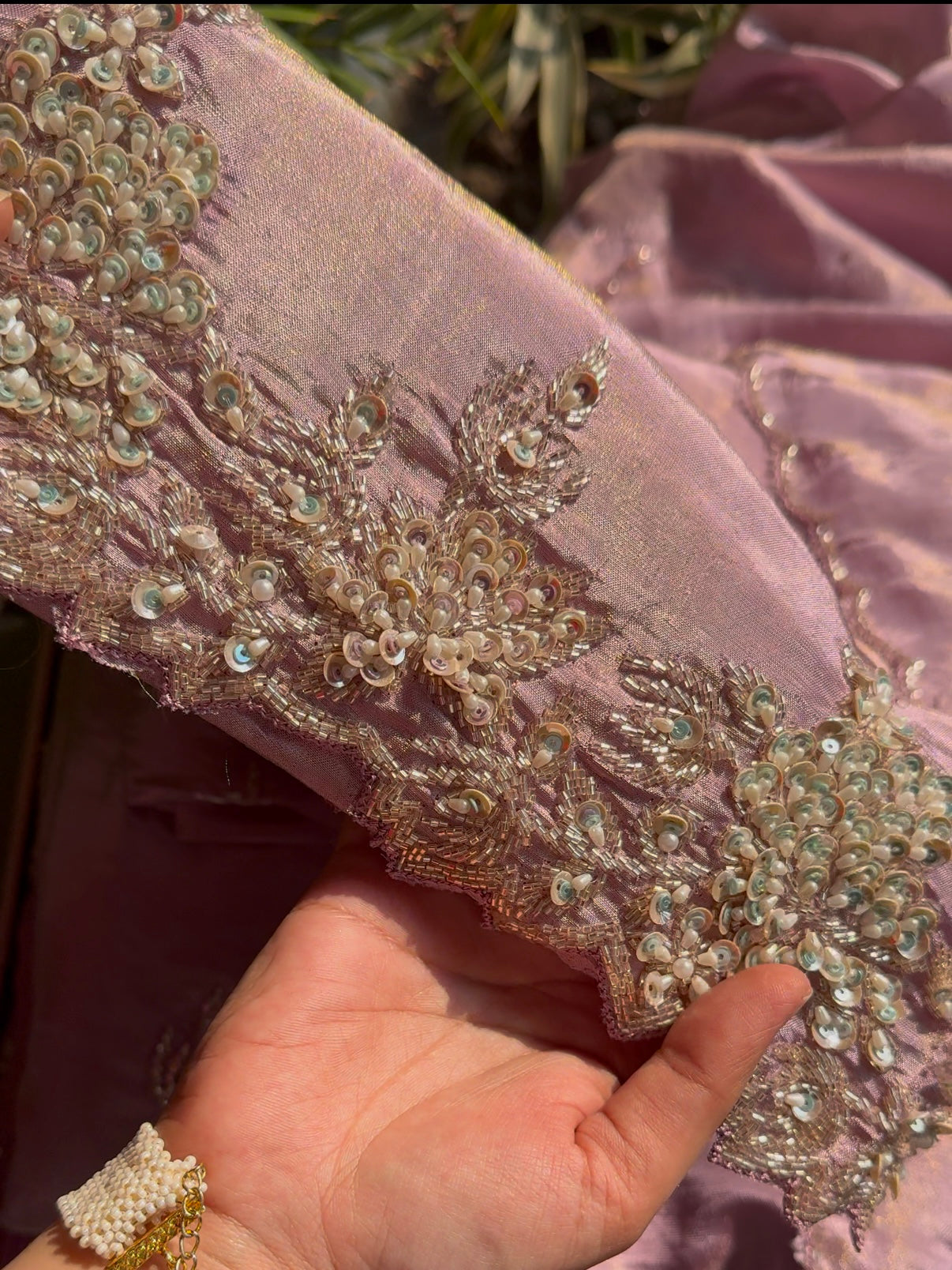 Luxurious peacock suit