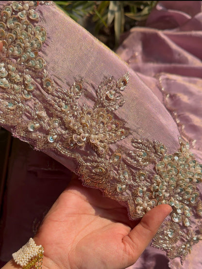 Luxurious peacock suit