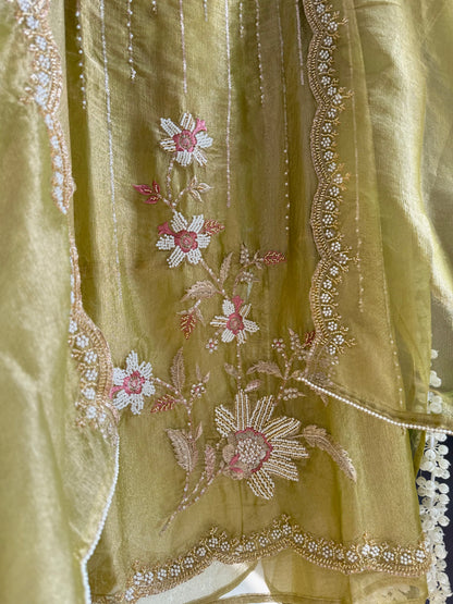 Premium Crush Tissue handwork suit