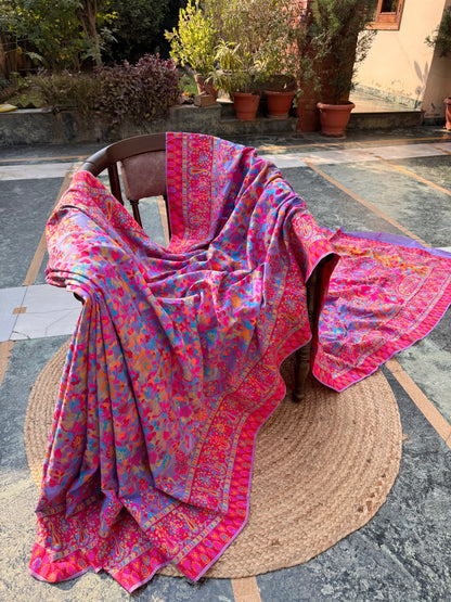 Kashmiri Jamawar Linen saree