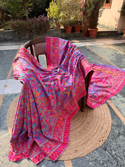 Kashmiri Jamawar Linen saree