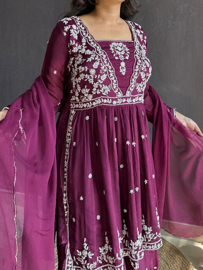 Handwork sharara set