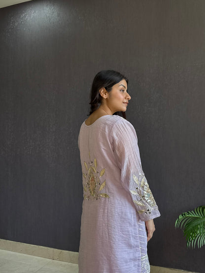 Luxurious mul cotton gotapatti sharara set