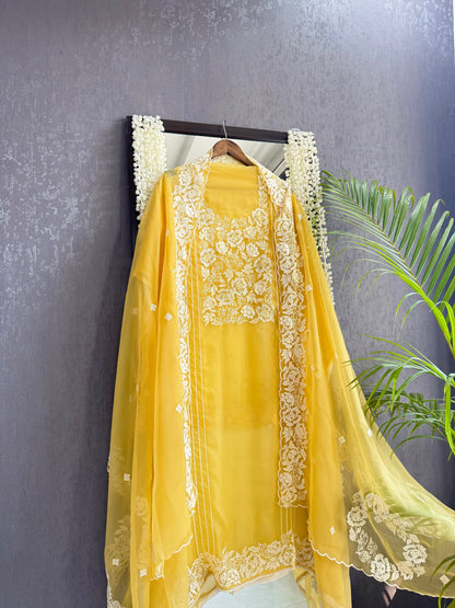Parsi work florals Handwork suit