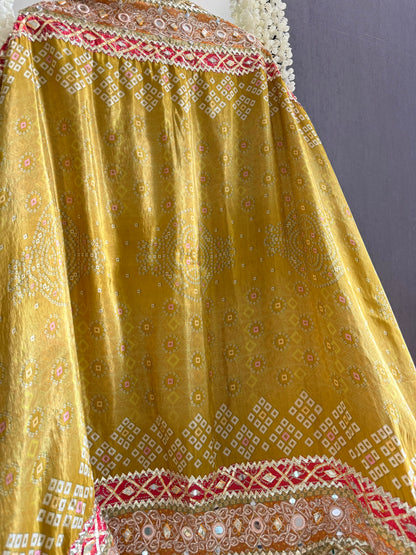 Luxurious bandhani ombré gotapatti suits