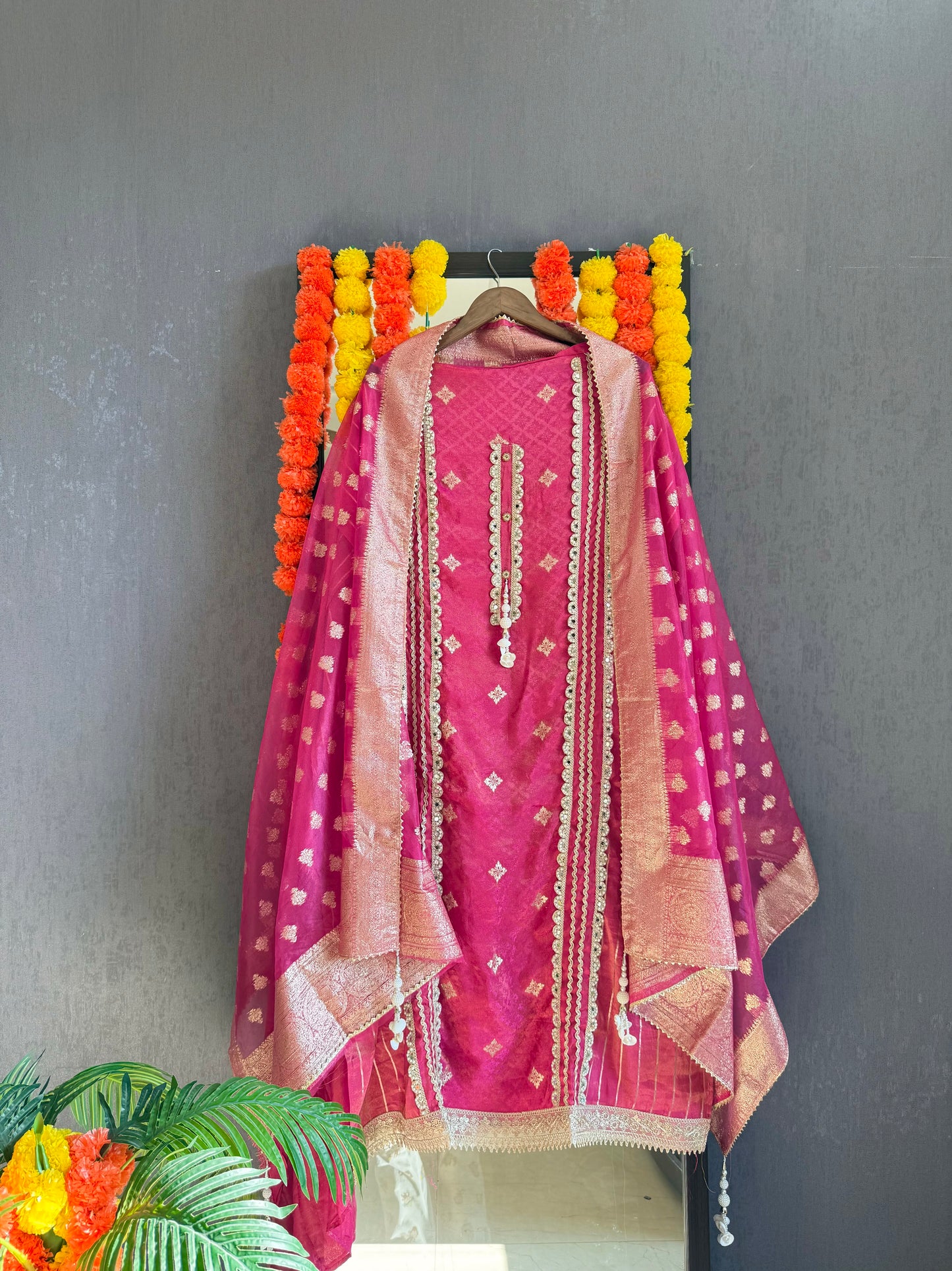 Mirror Benarsi Tissue silk suit