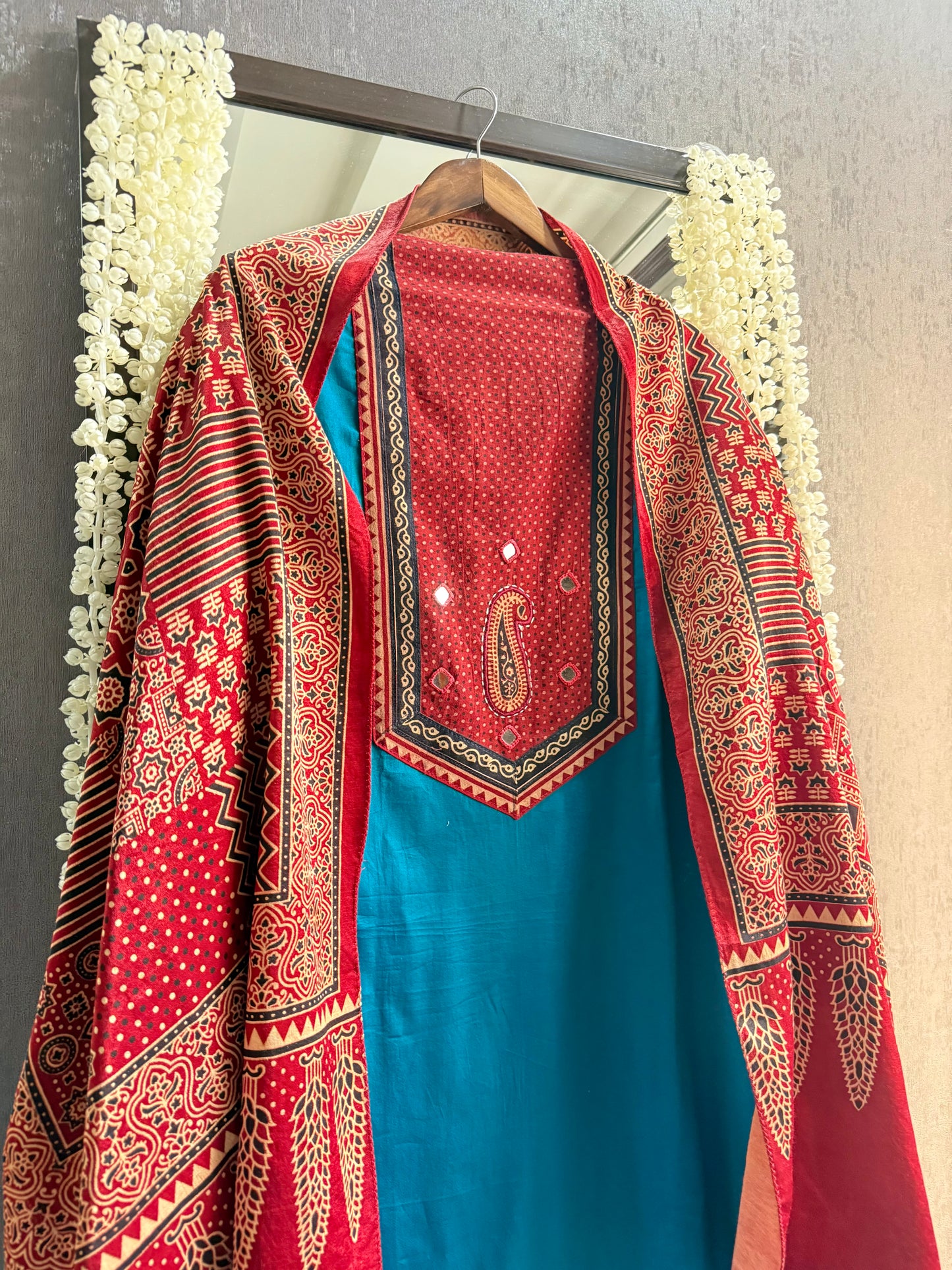 Cotton ajrakh suits