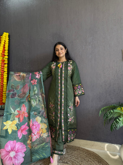 Angrakha Pakistani designer suit