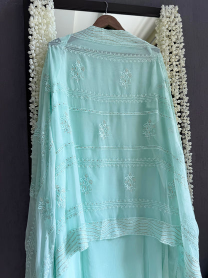 Lucknowi chikankari handwork suit