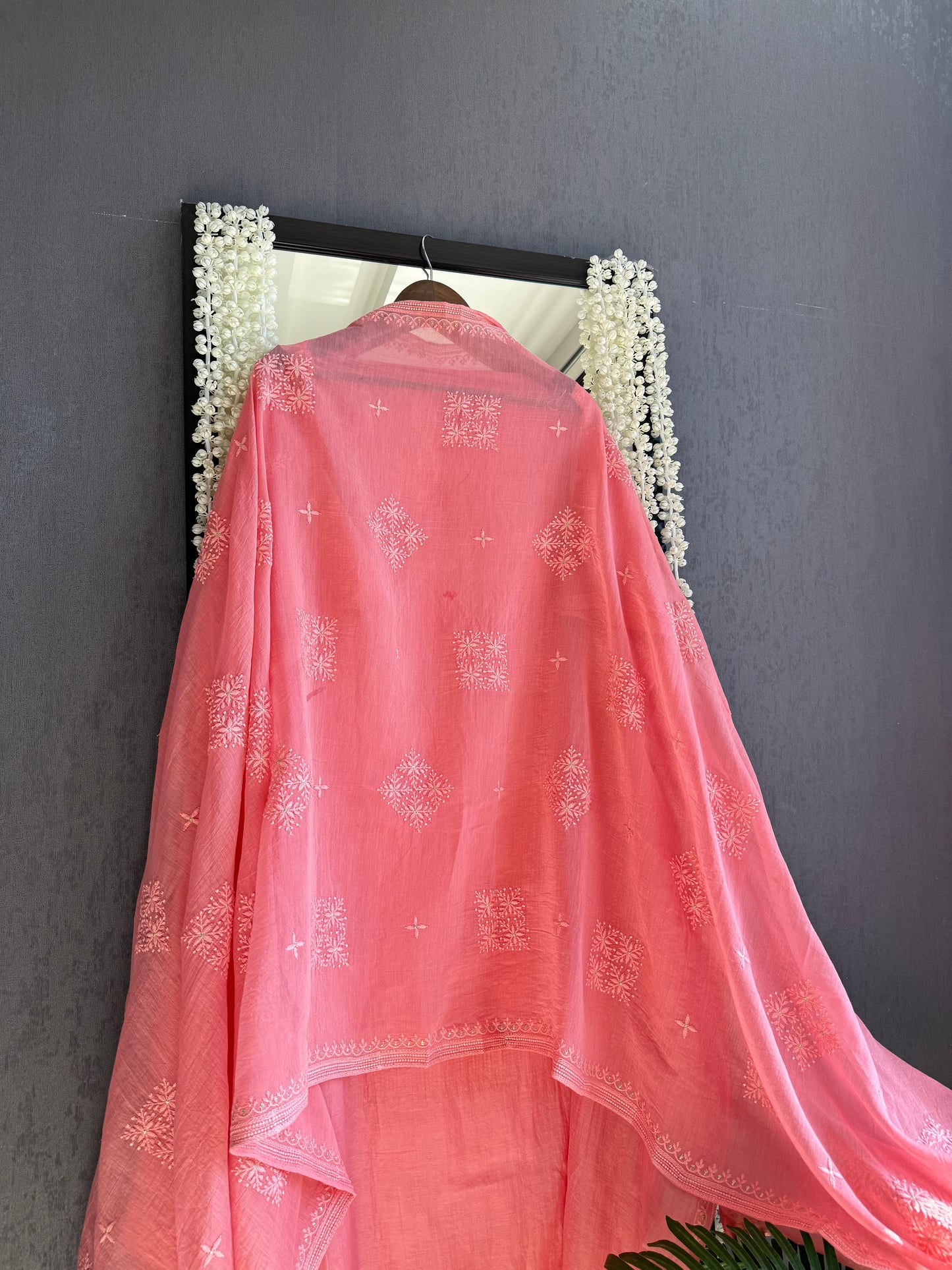 Luxurious Mul chanderi lucknowi handwork suit