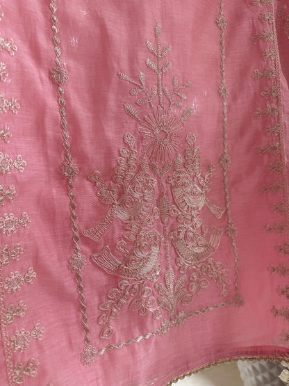 Luxurious Mul chanderi dori sitara suit