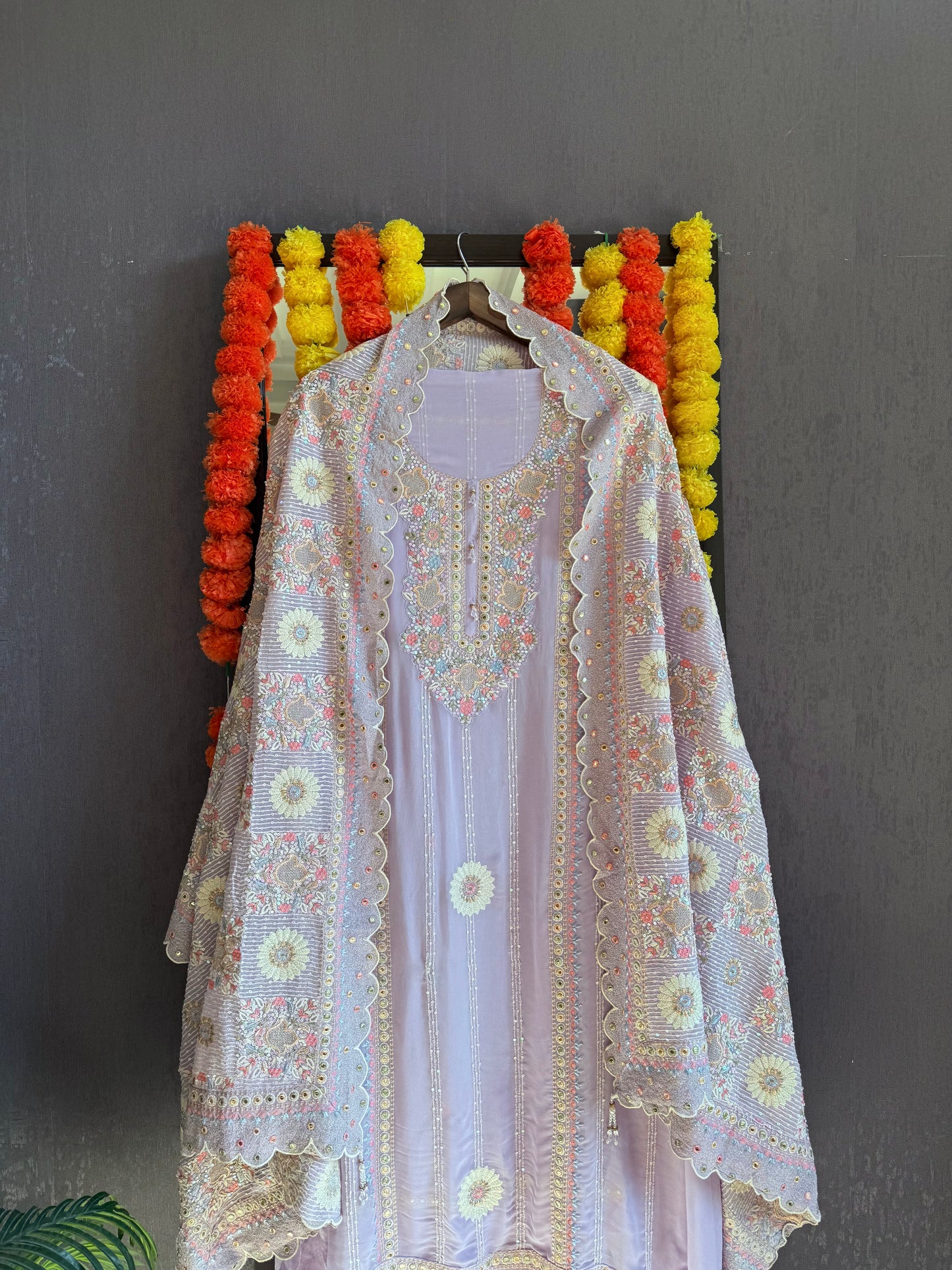Lucknowi chikankari handwork suit