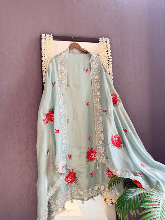 Luxurious Cross stitch suit