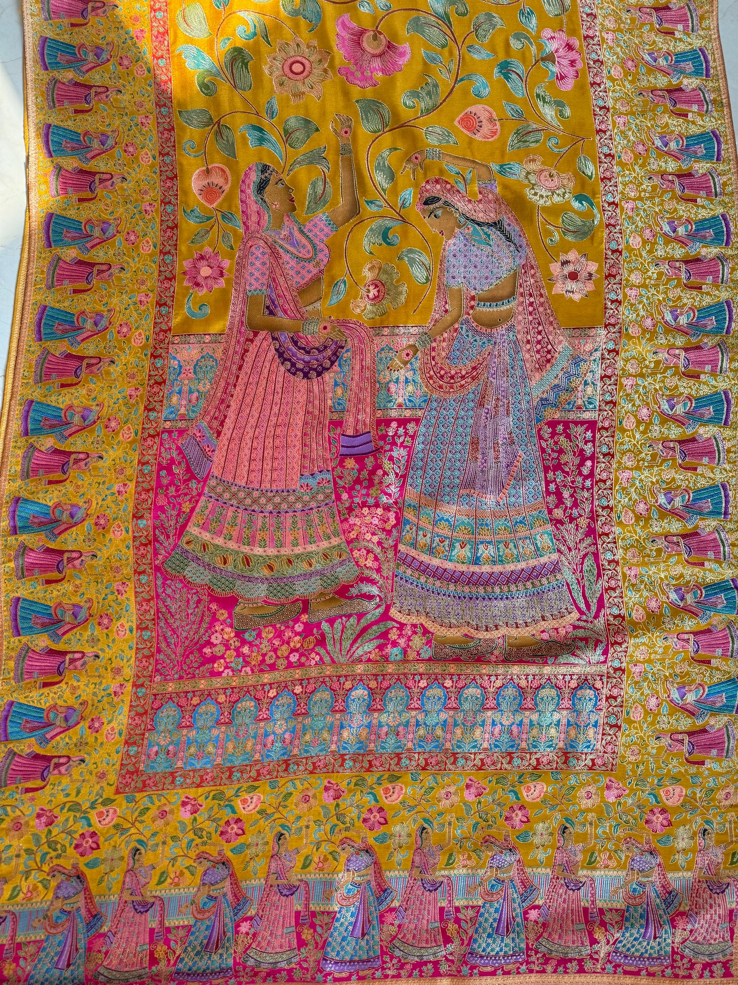 Meenakari Brocade Benarsi dolls suit