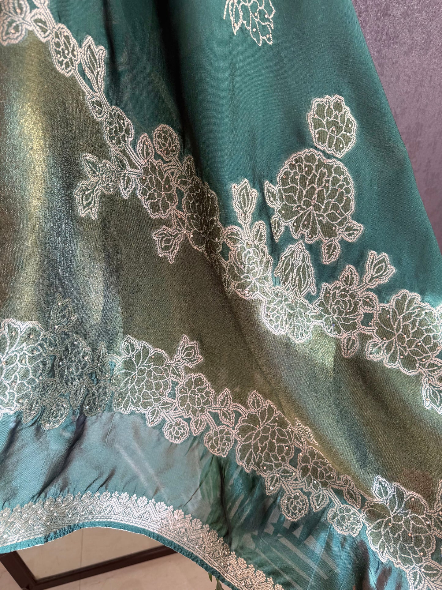 Brocade Benarsi silk suit
