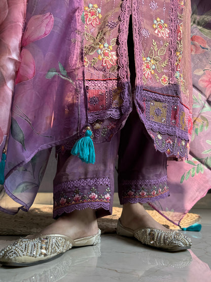 Angrakha Pakistani designer suit