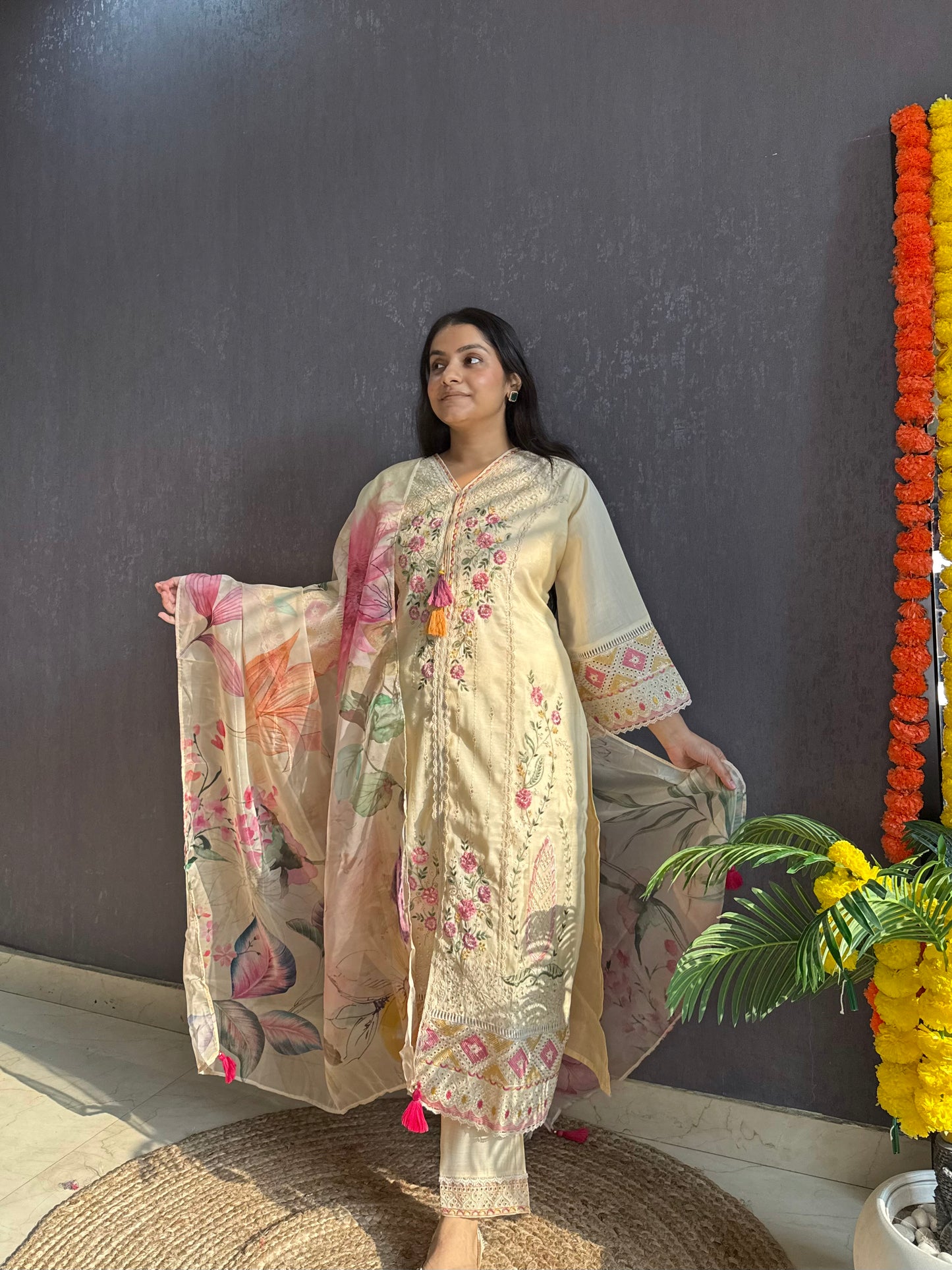 Angrakha Pakistani designer suit