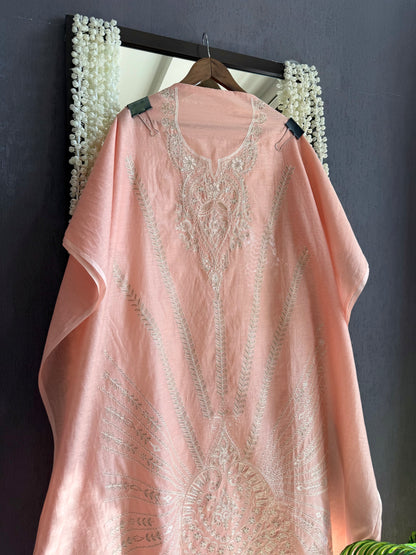 Luxurious Mul chanderi aari work suit